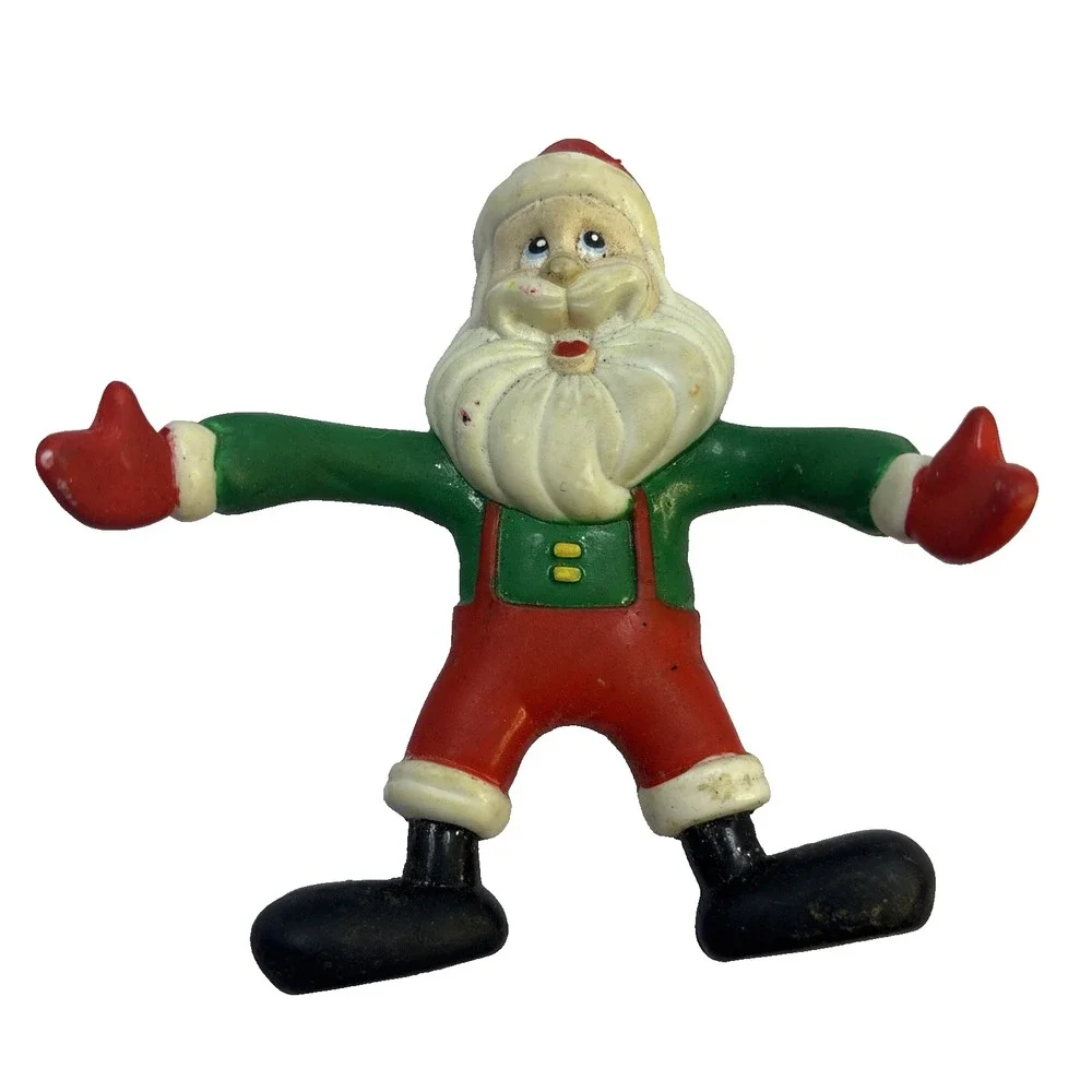 4  Vtg Santa‎ Ornaments Coca Cola Christmas Santa Hallmark 1990s Star Posable